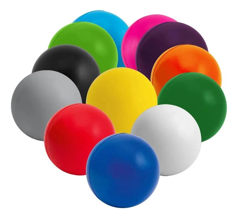 PELOTAS ANTIESTRE S EN COLORES VARIADOS PACK DE 60 UNIDADES - 1