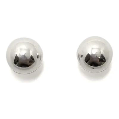 AROS DE PLATA FINA 925 CON DISEÑO DE BOLA DE 9 MM - 2