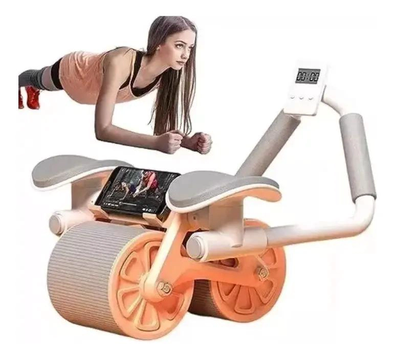 RUEDA ABDOMINAL CON SOPORTE PARA CODOS, COLCHONETA Y BANDA DE RESISTENCIA - 2