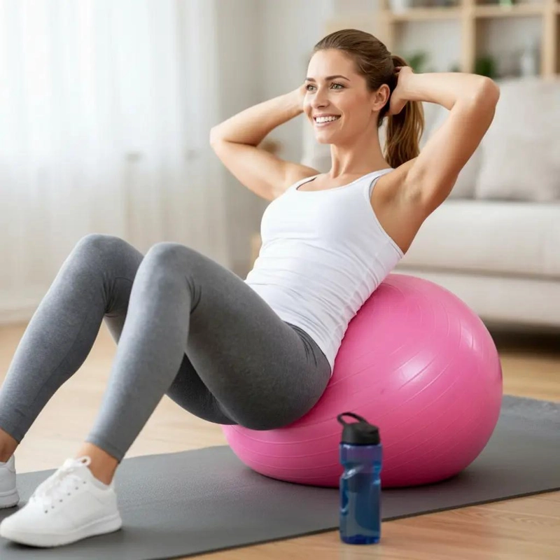 KIT PARA ENTRENAMIENTO EN CASA CON MANCUERNAS, PELOTA Y BANDA ELASTICA - 3