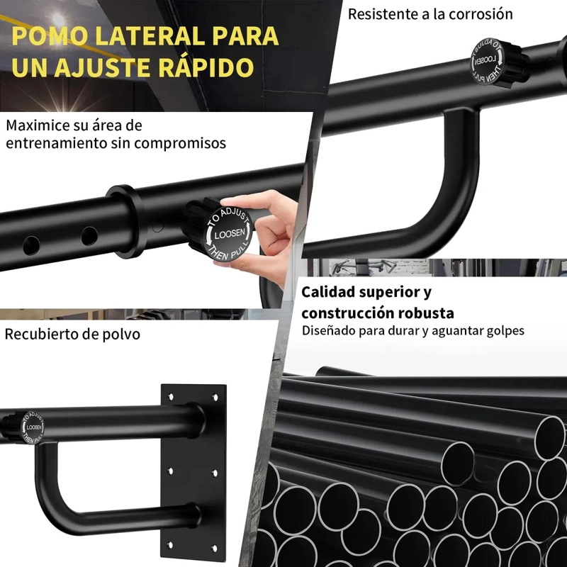 SOPORTE ESTIRABLE PARA SACO DE BOXEO COLGANTE EN PARED CAPACIDAD 150KG - 3