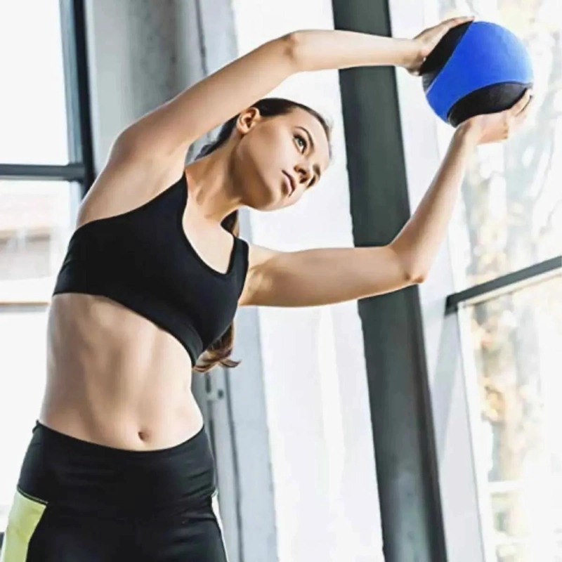 BALON DE PESO CON REBOTE 8 KG PARA ENTRENAMIENTO FUNCIONAL Y CROSSFIT - 4