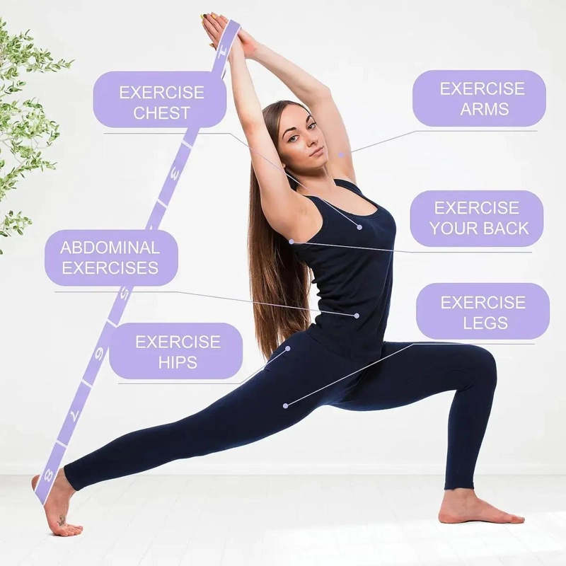 PACK DE 2 BANDAS ELASTICAS PARA YOGA Y EJERCICIOS DE RESISTENCIA - 2