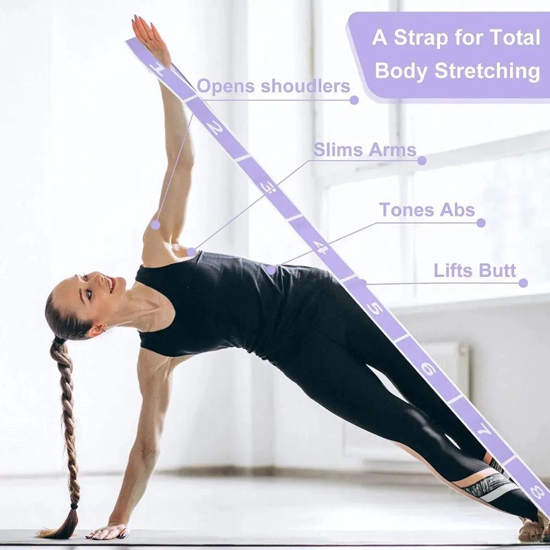 PACK DE 2 BANDAS ELASTICAS PARA YOGA Y EJERCICIOS DE RESISTENCIA - 3
