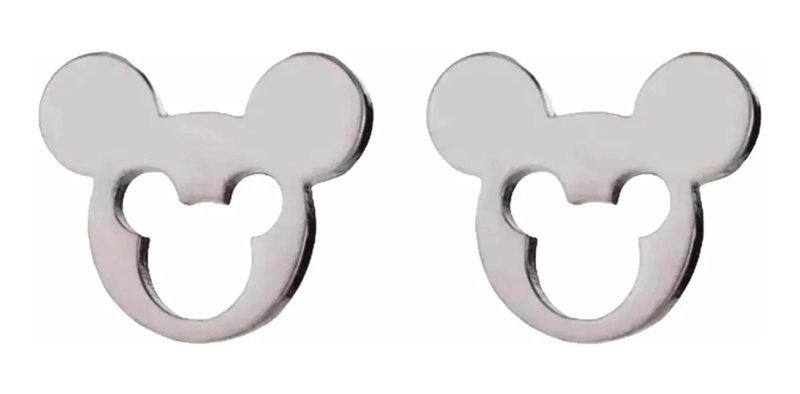 AROS DE ACERO QUIRURGICO CON DISEÑO DE CARITA HUECA - 5