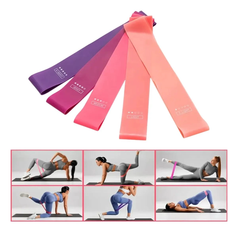 SET COMPLETO DE BANDAS ELASTICAS Y ANILLO PARA YOGA Y PILATES - 4