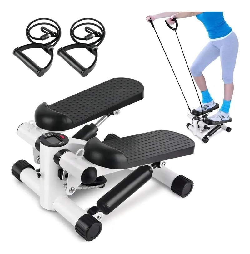 MAQUINA ESCALADORA CON RESISTENCIA AJUSTABLE Y DISEÑO COMPACTO NEGRO - 1
