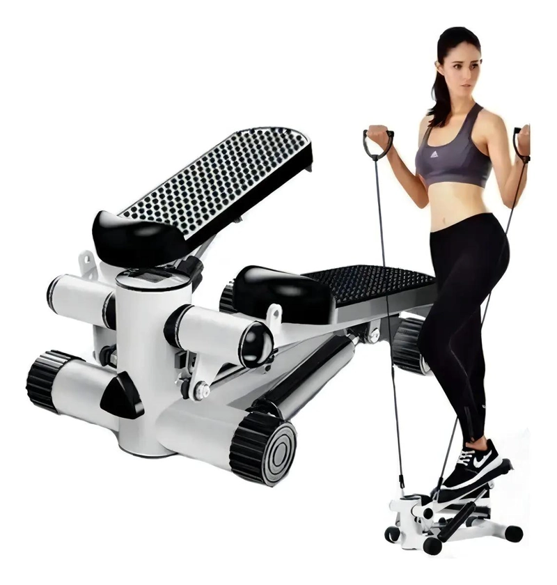 MAQUINA ESCALADORA CON RESISTENCIA AJUSTABLE Y DISEÑO COMPACTO NEGRO - 5