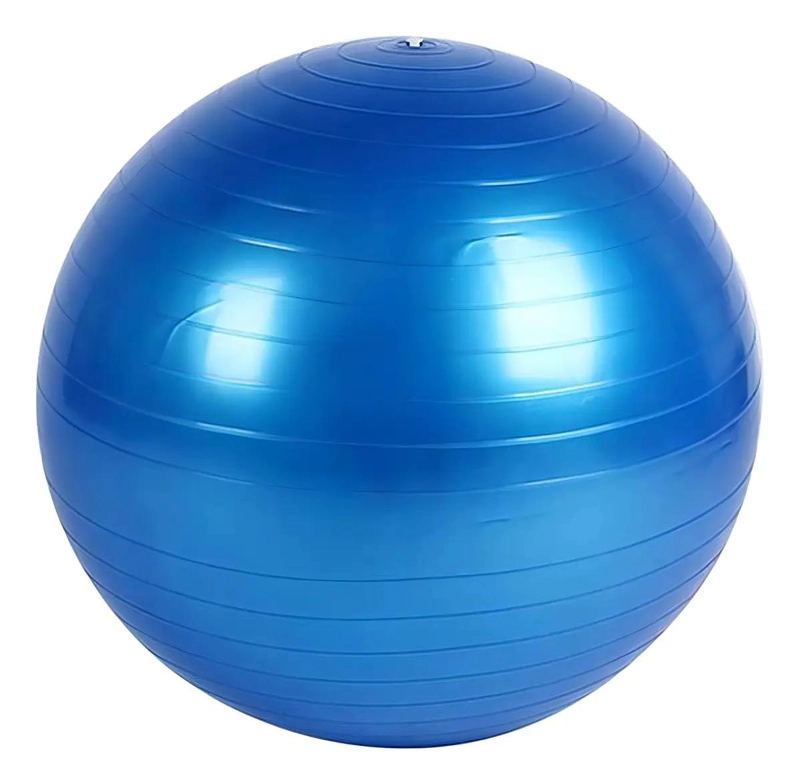 PELOTA DE PILATES Y YOGA PARA EJERCICIO DE 65 CM EN COLOR AZUL - 1