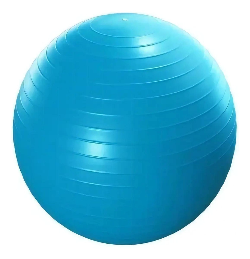 PELOTA DE PILATES Y YOGA PARA EJERCICIO DE 65 CM EN COLOR AZUL - 5