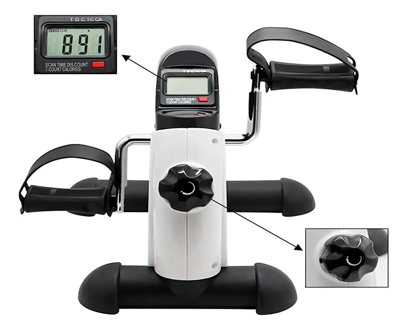 PEDALERA CON MONITOR LCD PARA EJERCICIO Y FITNESS EN CASA - 3