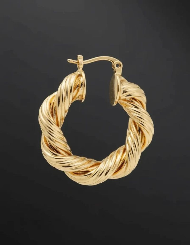 PENDIENTES DE ARO PARA MUJER EN ACERO INOXIDABLE RESISTENTE Y ELEGANTE - 5