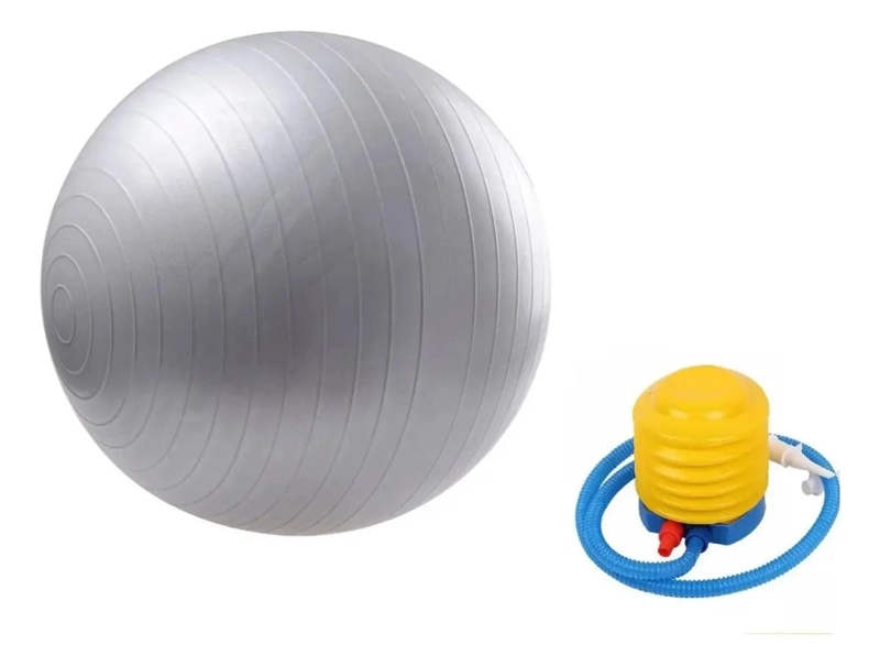 PELOTA DE PILATES FITBALL 65 CM CON INFLADOR PARA EJERCICIOS - 1