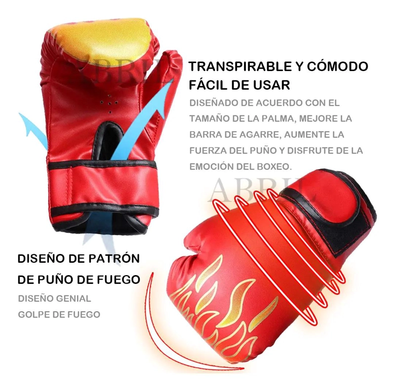 SET DE GUANTES DE BOXEO PARA NIÑOS ENTRENAMIENTO SEGURO Y COMODO - 4
