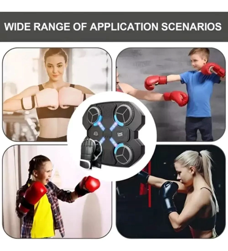 MAQUINA DE BOXEO CON MUSICA Y CONEXION BLUETOOTH PARA NIÑOS CON GUANTE INCLUIDO - 2