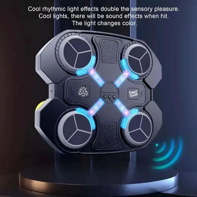 MAQUINA DE BOXEO CON MUSICA Y CONEXION BLUETOOTH PARA NIÑOS CON GUANTE INCLUIDO - 3