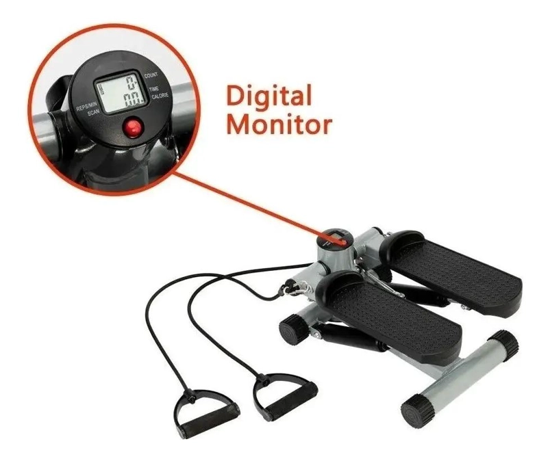 MINI STEPPER CON BANDAS DE RESISTENCIA PARA EJERCICIO EN CASA - 3