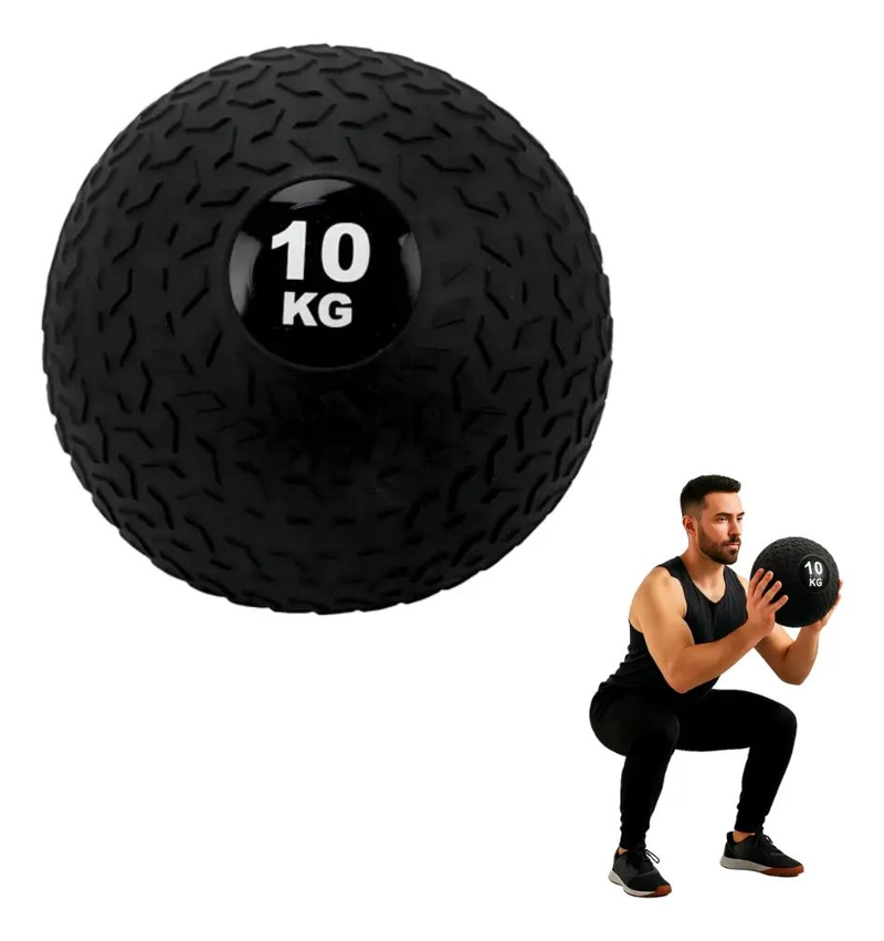 BALON MEDICINAL DE 10 KG PARA ENTRENAMIENTO FUNCIONAL Y CROSSFIT - 3