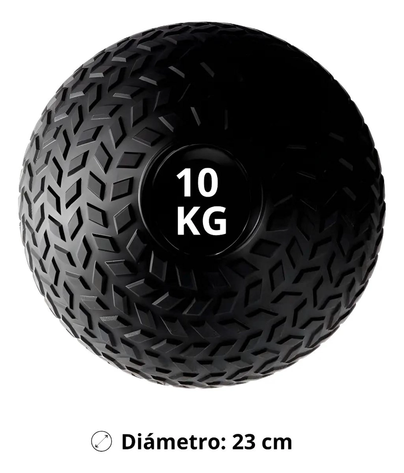 BALON MEDICINAL DE 10 KG PARA ENTRENAMIENTO FUNCIONAL Y CROSSFIT - 4
