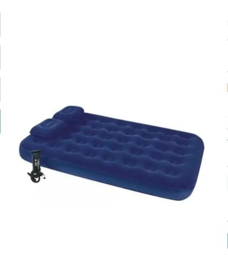 COLCHON INFLABLE PARA DOS PERSONAS CON INFLADOR MANUAL Y DOS ALMOHADAS - 3