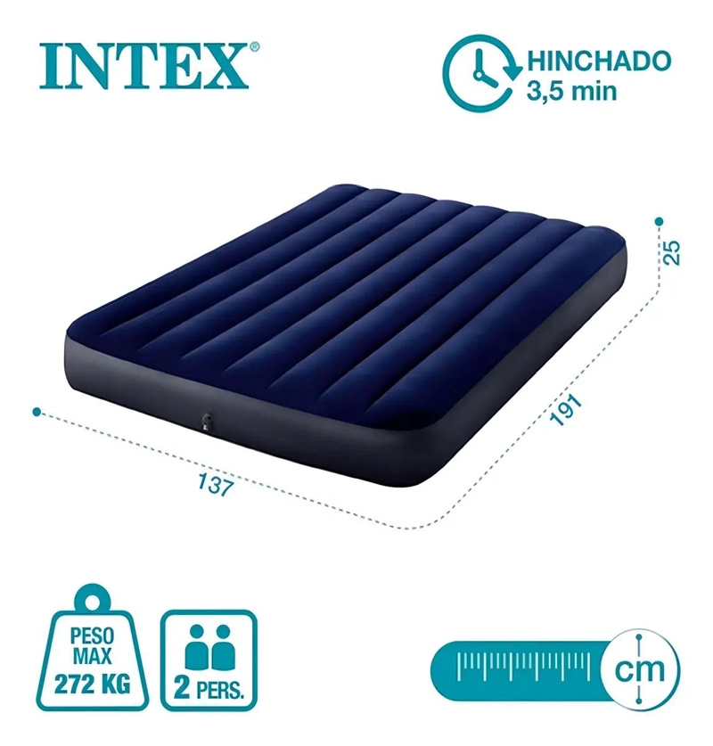 COLCHON INFLABLE PARA USO DOME STICO CON SUPERFICIE SUAVE Y RESISTENTE - 3