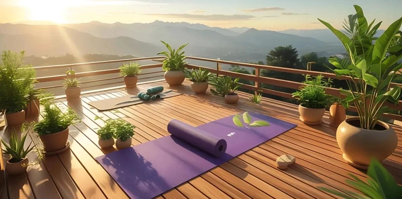 MAT DE YOGA ANTIDESLIZANTE Y PLEGABLE DE GOMA EVA PARA EJERCICIOS - 1