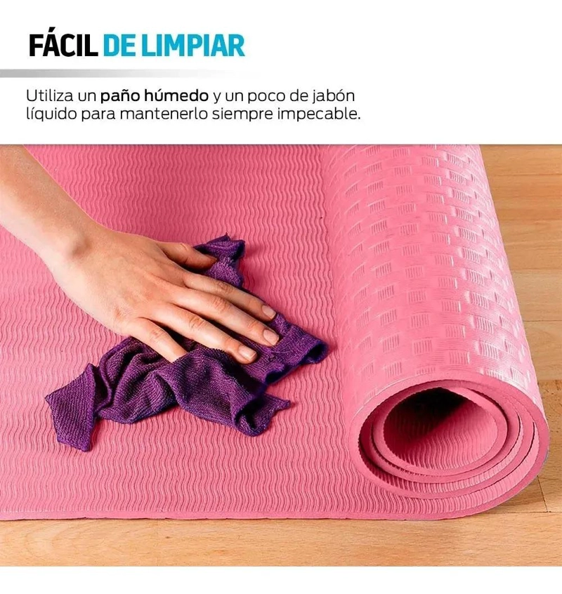 MAT DE YOGA ANTIDESLIZANTE Y PLEGABLE DE GOMA EVA PARA EJERCICIOS - 2
