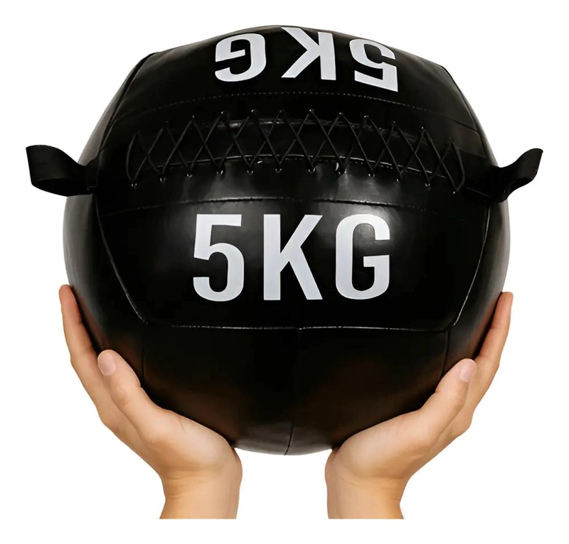 BALON MEDICINAL DE ECOCUERO PARA ENTRENAMIENTO MUSCULAR 5 KG - 1
