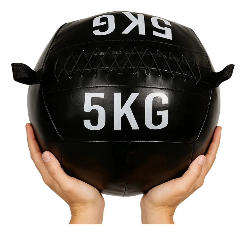 BALON MEDICINAL DE ECOCUERO PARA ENTRENAMIENTO MUSCULAR 5 KG - 2