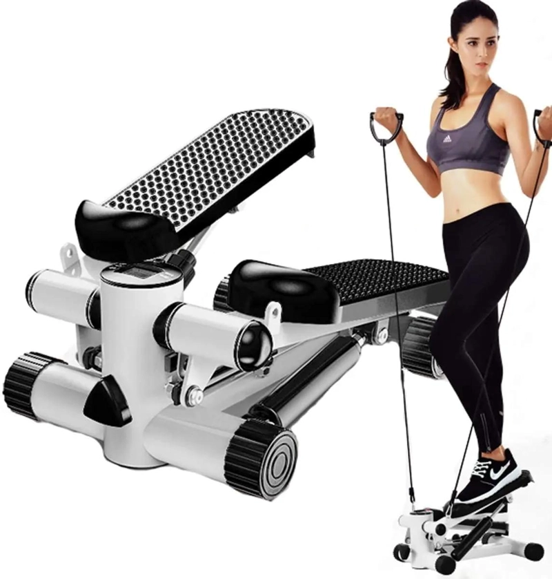 MINI STEPPER CON BANDAS DE RESISTENCIA PARA EJERCICIO CARDIOVASCULAR Y TONIFICAR - 1