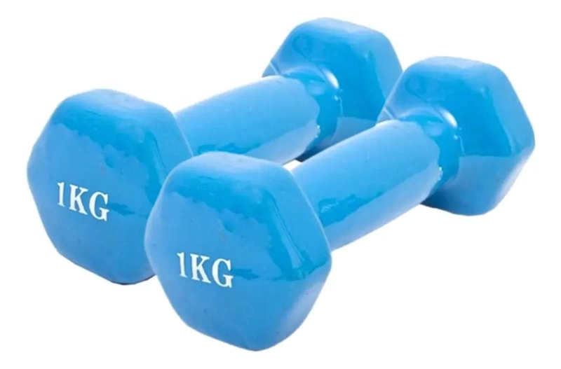 SET DE BANDAS ELASTICAS DE RESISTENCIA CON 2 MANCUERNAS DE 1 KG CADA UNA - 4