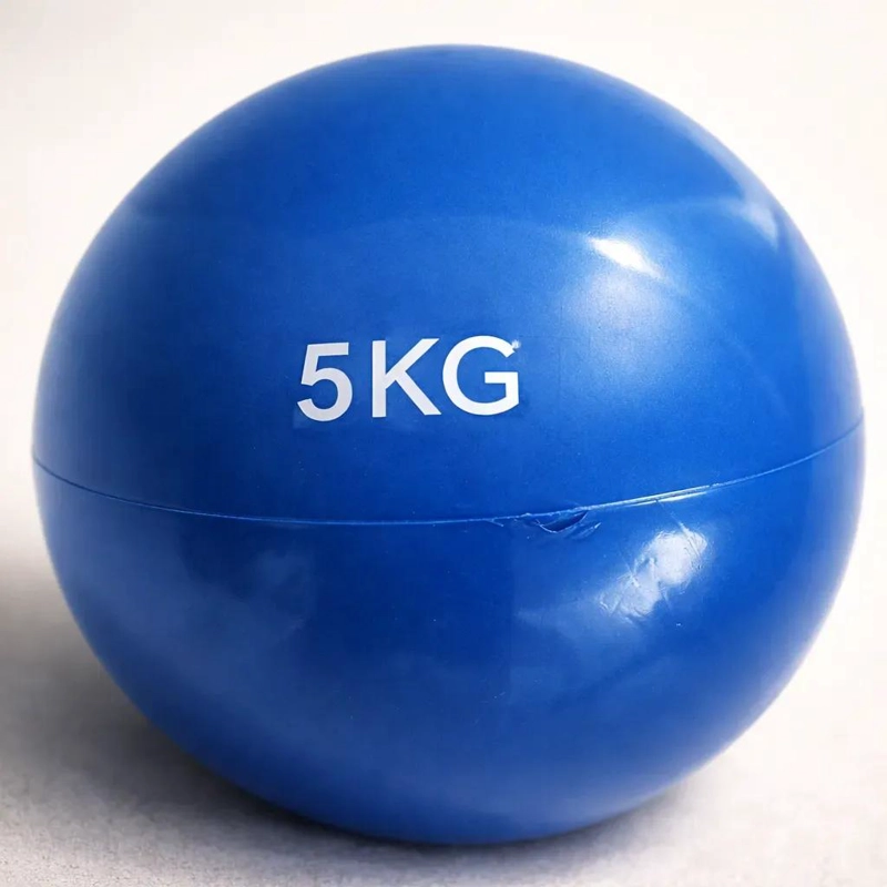 BALON MEDICINAL DE SILICONA DE 5 KILOS CON DISEÑO ANTIRREBOTE - 1