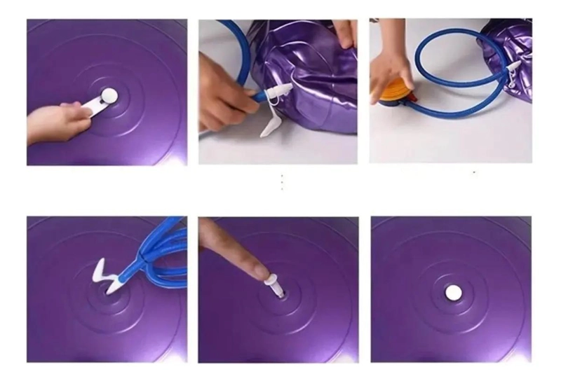 PELOTA TERAPE UTICA PARA YOGA Y PILATES DE 75 CM CON INFLADOR INCLUIDO - 2