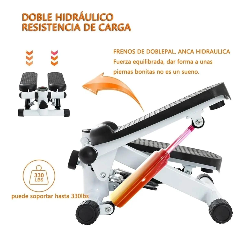 MAQUINA ESCALADORA STEPPER PARA EJERCICIOS DE FITNESS Y GIMNASIO - 4