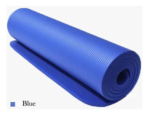 COLCHONETA PARA YOGA Y PILATES EXTRA GRUESA DE 10 MM EN AZUL - 1