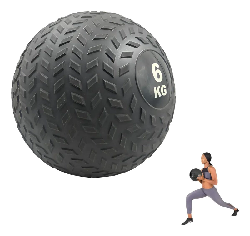 BALON MEDICINAL DE 6 KG PARA ENTRENAMIENTO FUNCIONAL Y FUERZA - 3