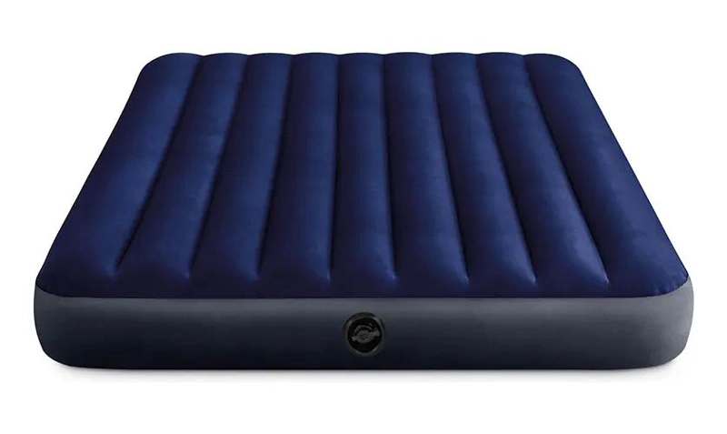 COLCHON INFLABLE PARA DOS PERSONAS COLOR AZUL CON DISEÑO COMODO - 2