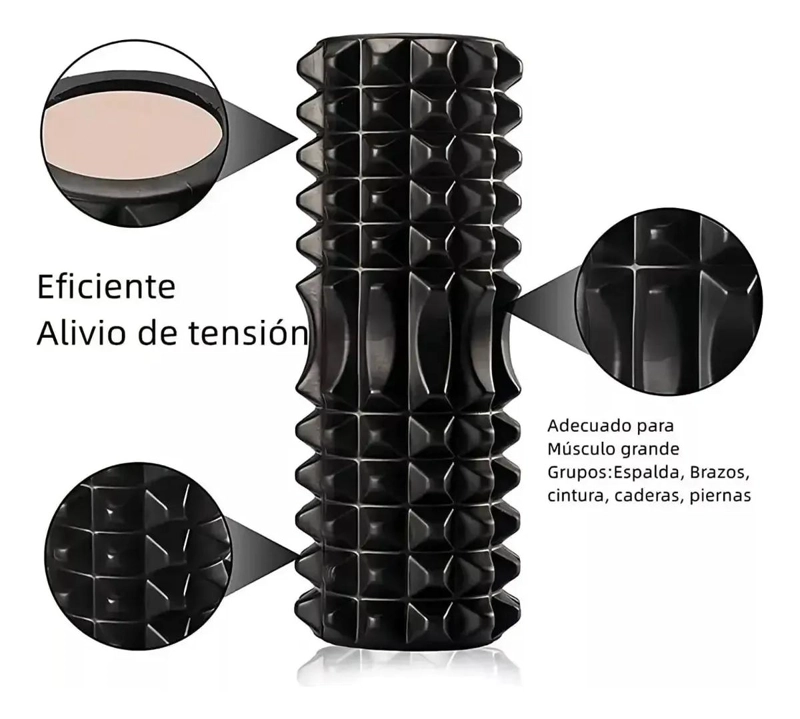 SET DE 6 RODILLOS DE ESPUMA PARA MASAJE Y ELONGACION EN YOGA - 2