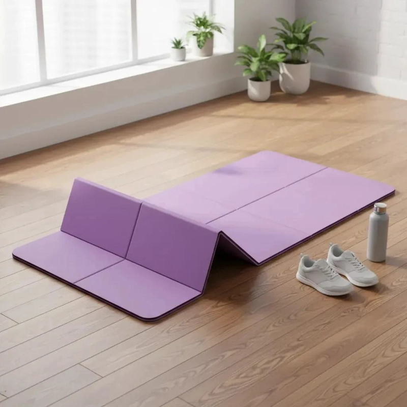 MAT DE YOGA PLEGABLE ANTIDESLIZANTE PARA ABDOMINALES 183X60X0.5 CM - 2