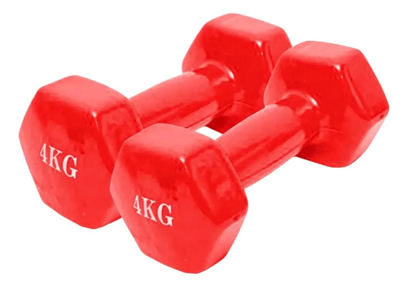 SET DE BANDAS ELASTICAS Y MANCUERNAS DE 4 KG PARA ENTRENAMIENTO - 3