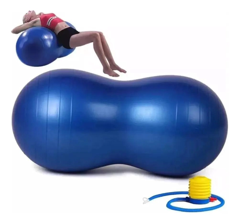BALON OVALADO PARA PILATES Y YOGA 90X45CM PARA REHABILITACION - 1