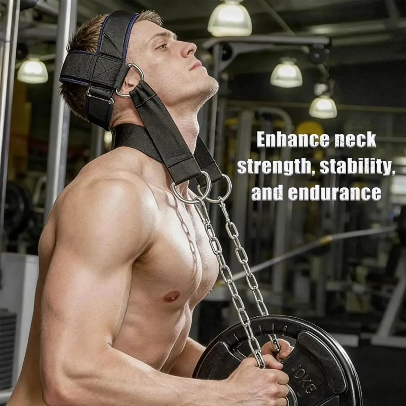 ARNE S AJUSTABLE PARA CUELLO Y CABEZA CON CADENA RESISTENTE PARA GIMNASIO - 3