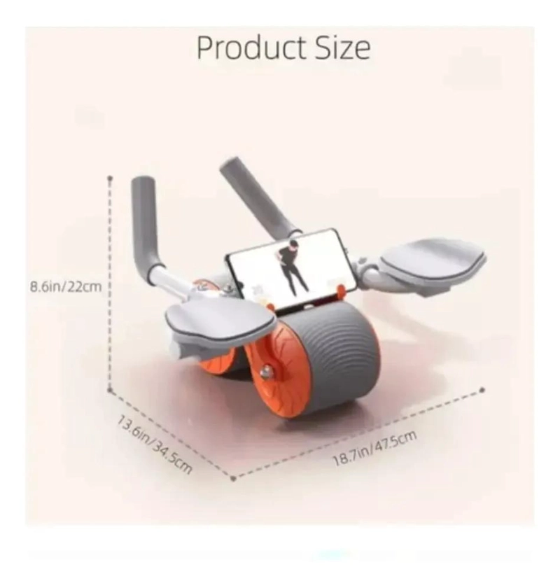 RUEDA PARA EJERCICIO ABDOMINAL CON REBOTE AUTOMATICO Y DISEÑO ERGONOMICO - 2