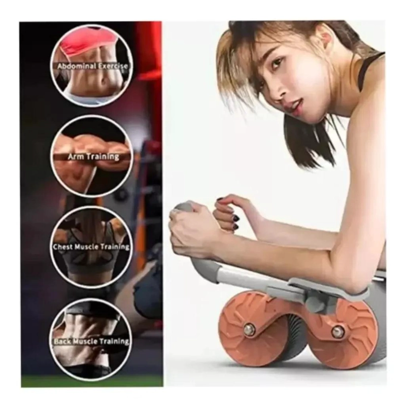 RUEDA PARA EJERCICIO ABDOMINAL CON REBOTE AUTOMATICO Y DISEÑO ERGONOMICO - 5