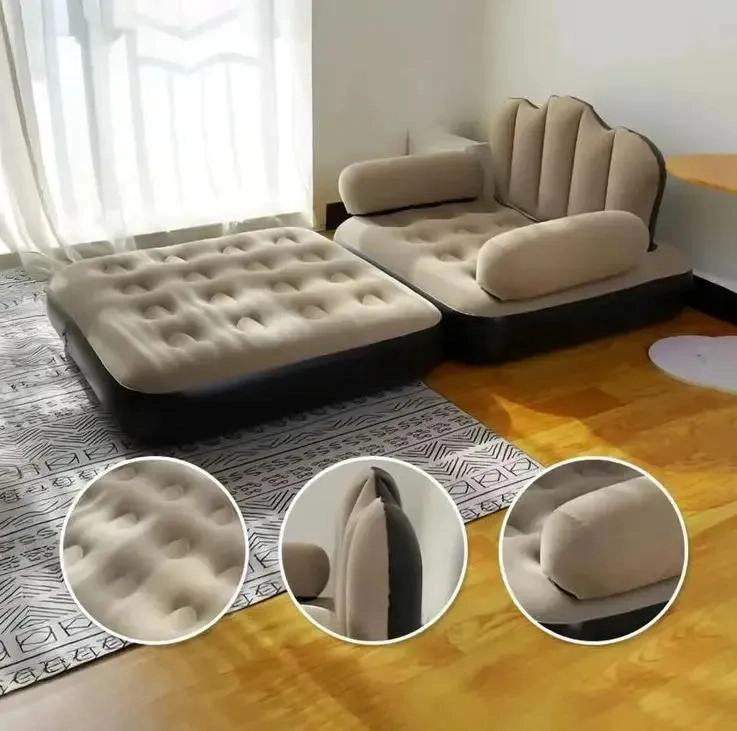 SOFA CAMA INFLABLE PORTATIL EXTRA GRUESO MULTIFUNCIONAL 5 EN 1 - 3