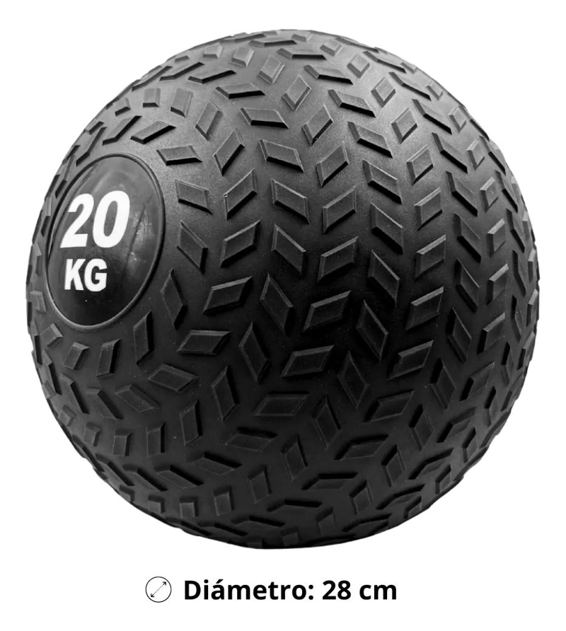 BALON MEDICINAL DE 20 KG PARA ENTRENAMIENTO FUNCIONAL Y FUERZA - 2
