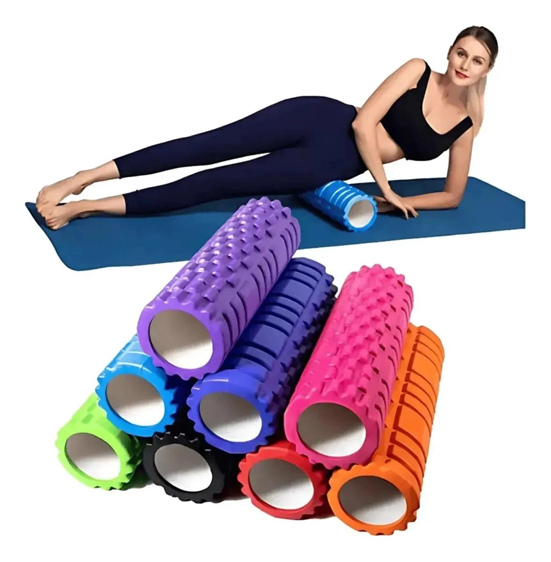 RODILLO DE RESINA PARA YOGA Y MASAJE MUSCULAR DE 45 CM - 1