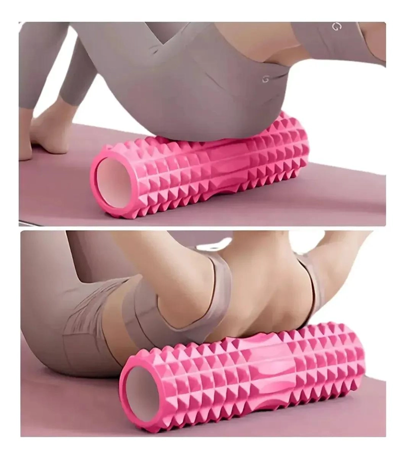RODILLO DE RESINA PARA YOGA Y MASAJE MUSCULAR DE 45 CM - 3