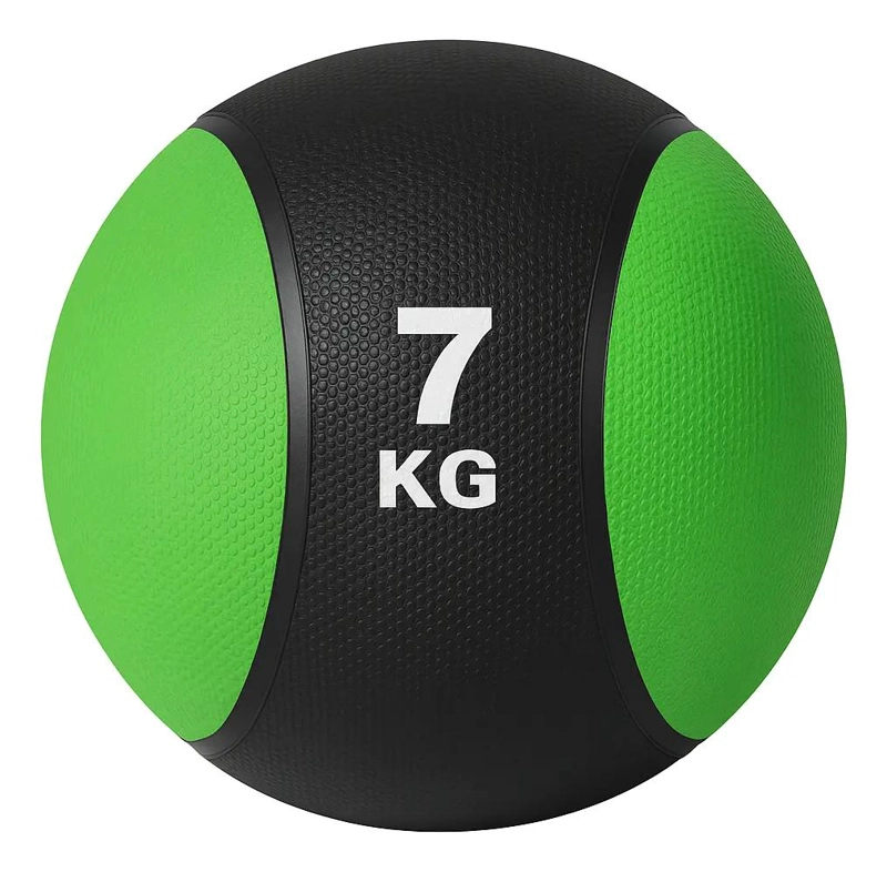 BALON DE PESO CON REBOTE PARA ENTRENAMIENTO FUNCIONAL 7 KG VERDE - 1