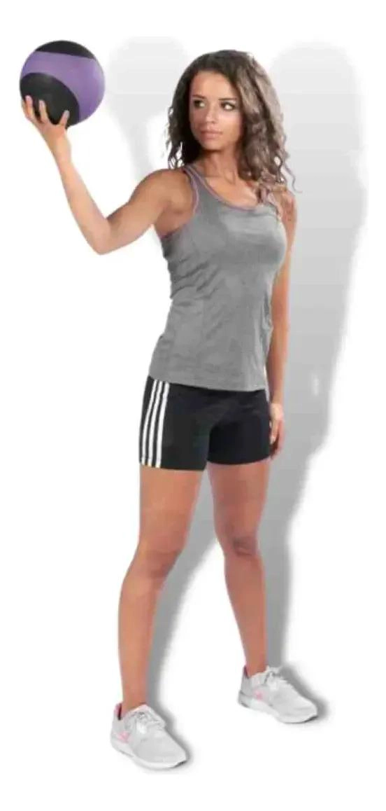 BALON DE PESO CON REBOTE PARA ENTRENAMIENTO FUNCIONAL 7 KG VERDE - 3